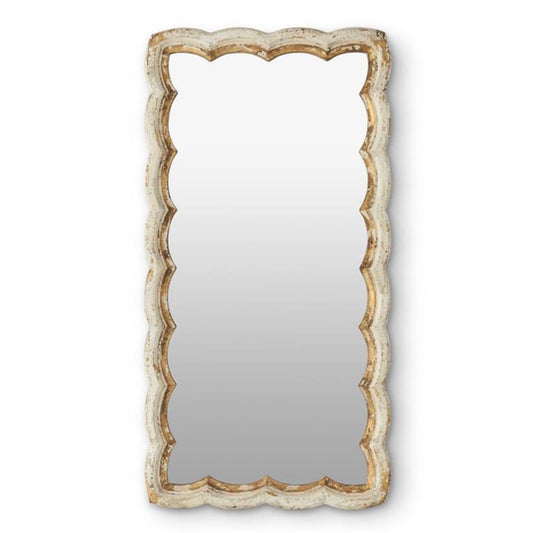 Rectangle Cream & Gold Wall Mirror