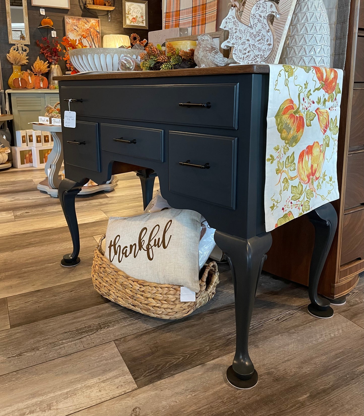 Black buffet/entry table