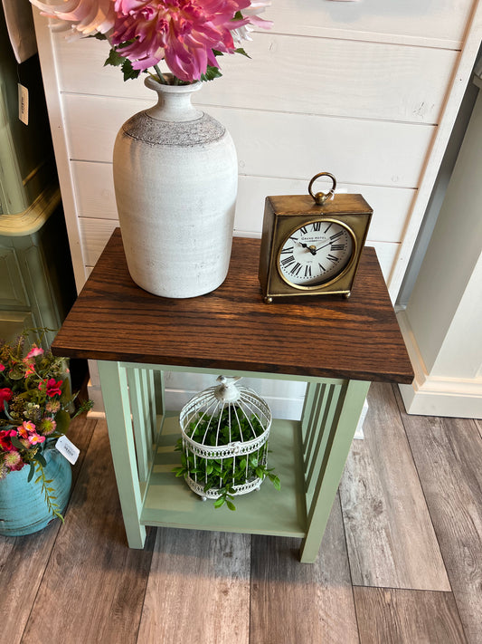 Green accent table